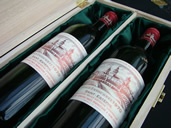 Double gift box of vintage wine