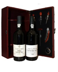 TAylors 1983 and 1985  Mature Vintage Port Gift Box, 0