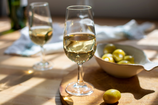 Fino Sherry and Olives