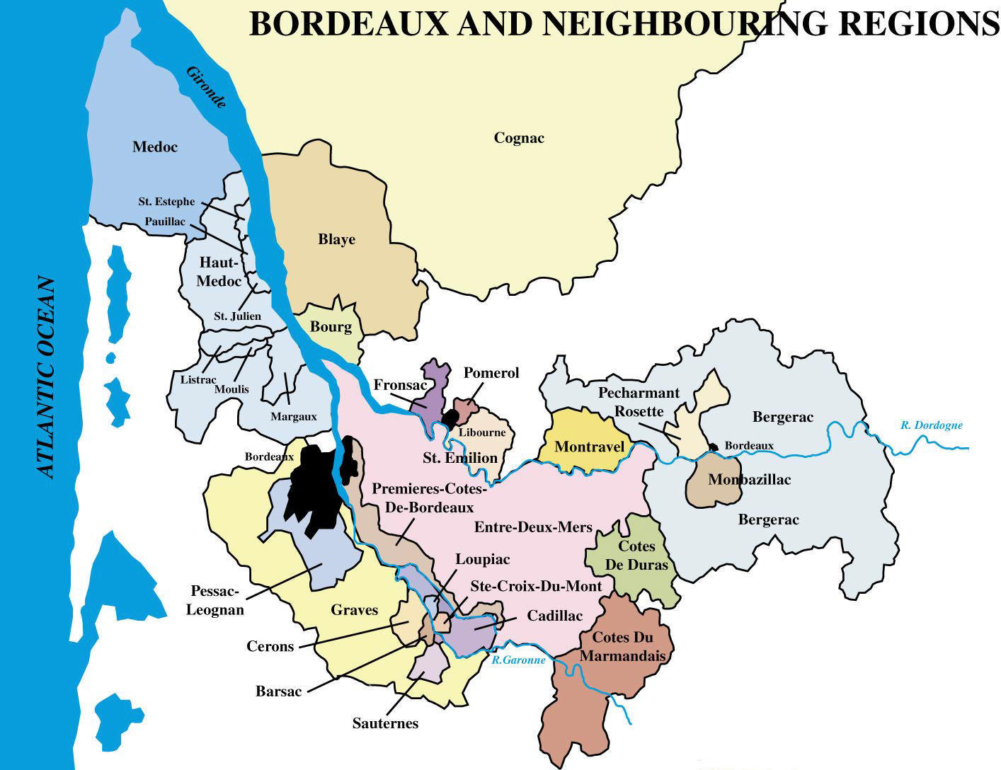 Bordeaux Map