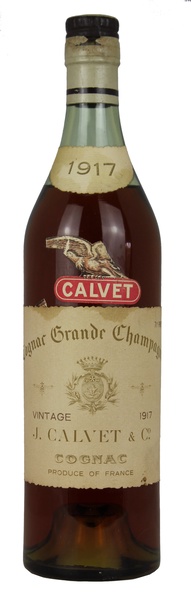 Calvet Grand Champagne Cognac, 1917
