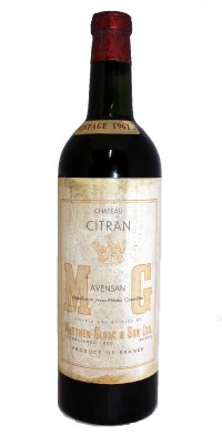 1961 Chateau Citran, 1961