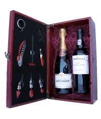 Christmas Taittinger Champagne and Churchill Vintage Port Gift Set , 2010
