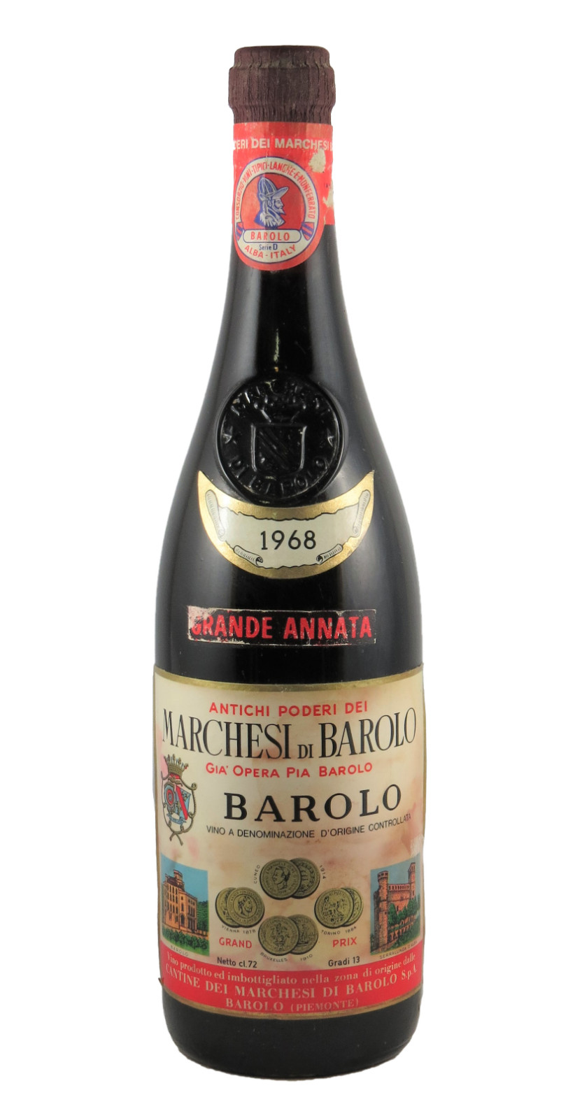 Marchesi di Barolo 1968 バローロ ヴィンテージワイン Marchesi di Barolo 1968 バローロ ヴィンテージワイン 1965年
