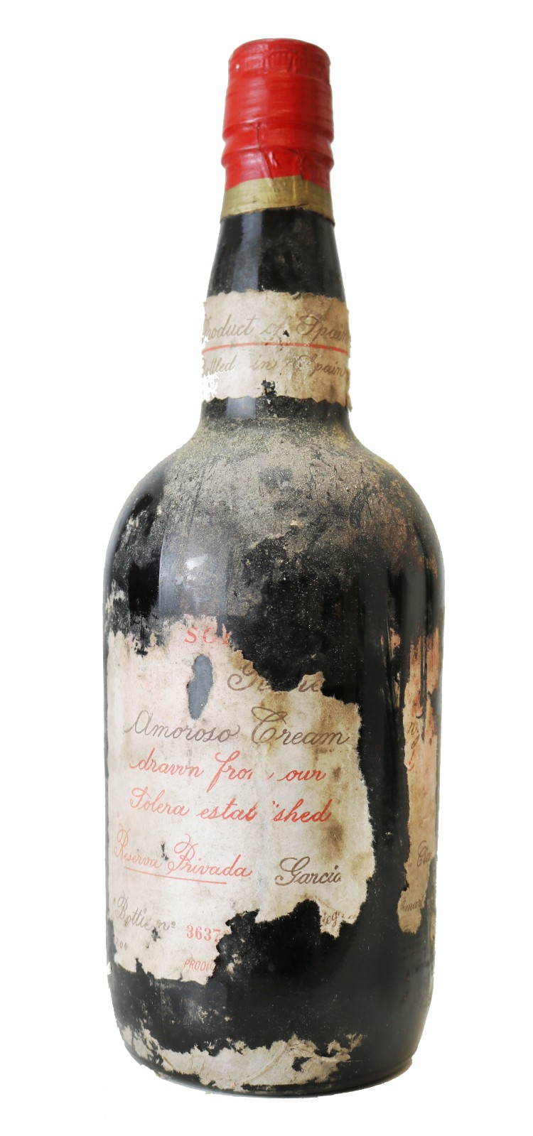 フランス　vintage sherry bottle Berisford Pemartin 1914 Rare Amoroso Cream Sherry Solera, Jerez
