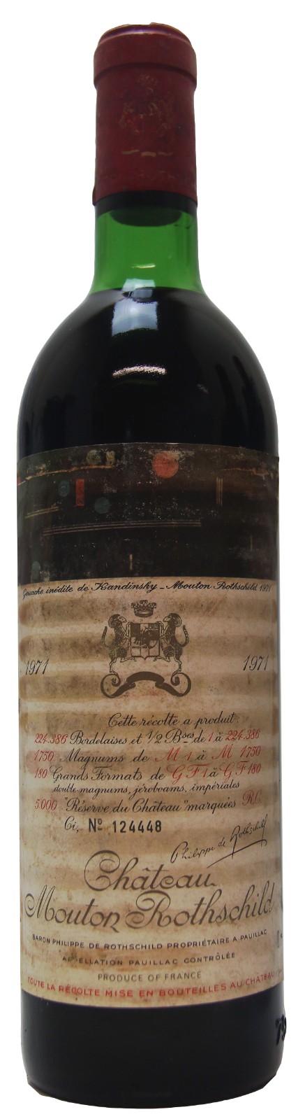 Chateau Mouton Rothschild , Red Wine , 1971 | Vintage Wine Chateau Mouton Rothschild , Red Wine , 1971 | Vintage Wine