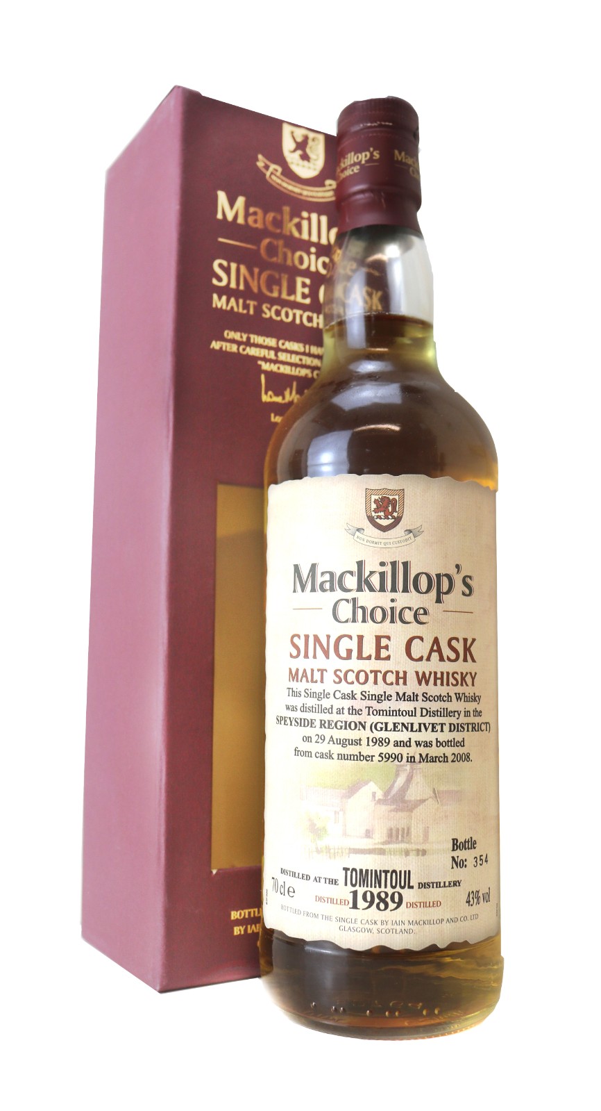 Mackillop's choice Glenlivet 1989 【公式通販】