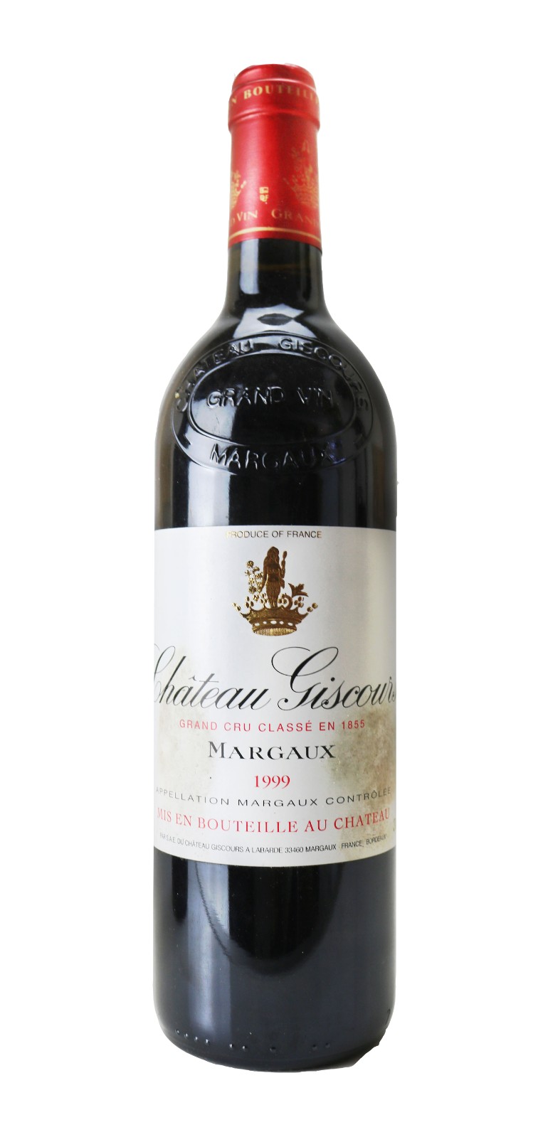 Chateau Giscours 1999 Margaux, 3rd Growth Classification Label Bin