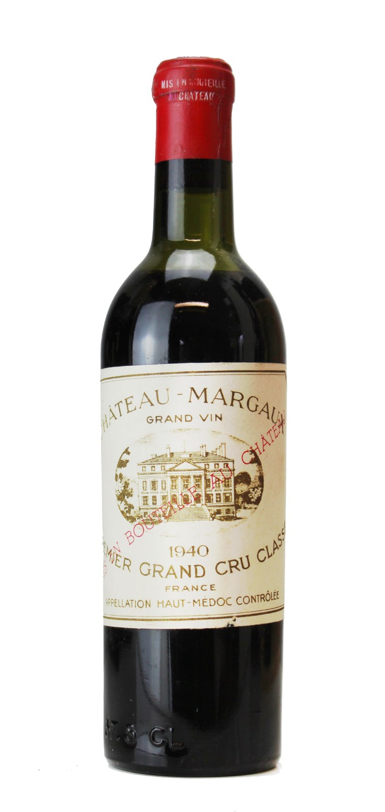 Chateau Margaux Red Wine 1940 Vintage Wine and Port