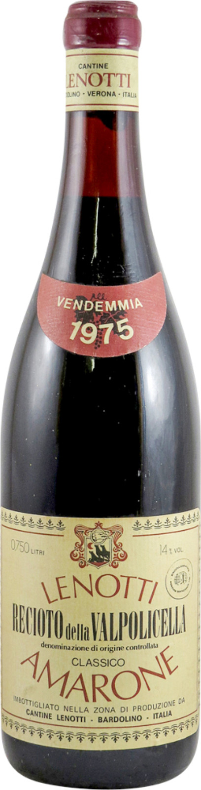 Amarone della Valpolicella 1975 Cantine Lenotti | Vintage Wine and