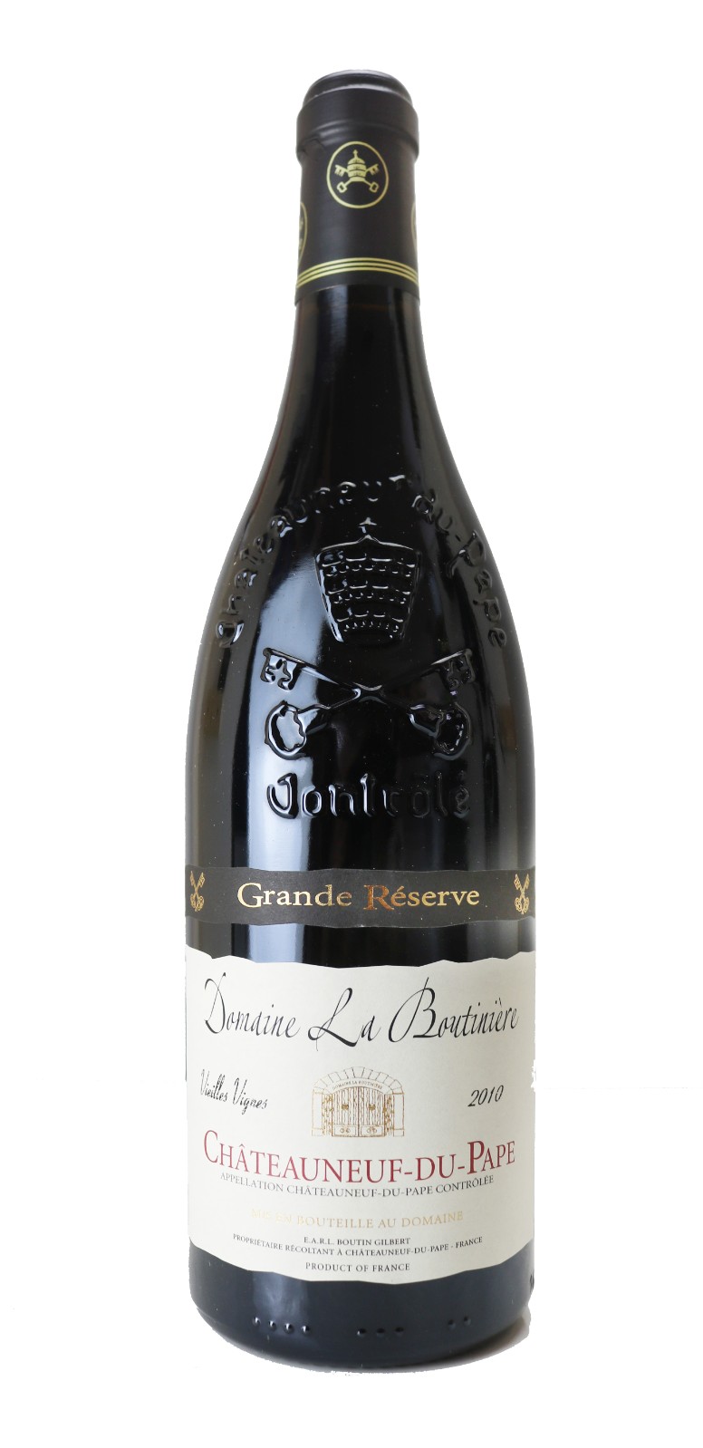 シャトーヌフ デュ パプ キュヴェ アンペリアル ヴィーニュ ソントネル2010 Chateauneuf du Pape 2010 Vieilles Vignes Domaine La Bautiniere