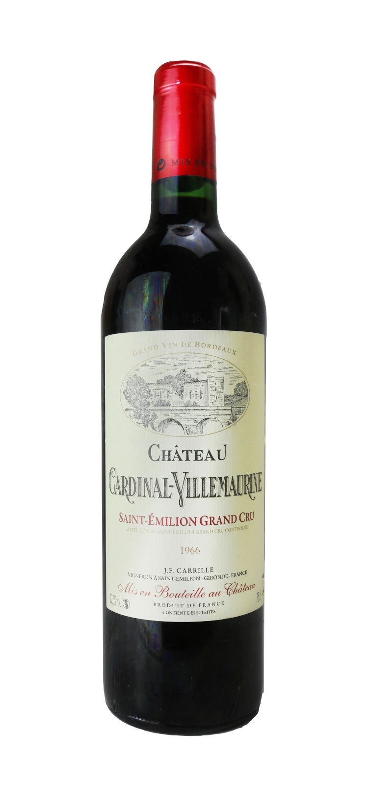 Chateau Cardinal-Villemaurine , Red Wine , 1966 | Vintage Wine and