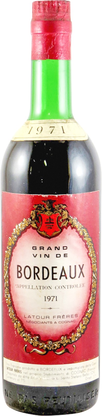 Bordeaux 1971 Latour Freres | Vintage Wine and Port
