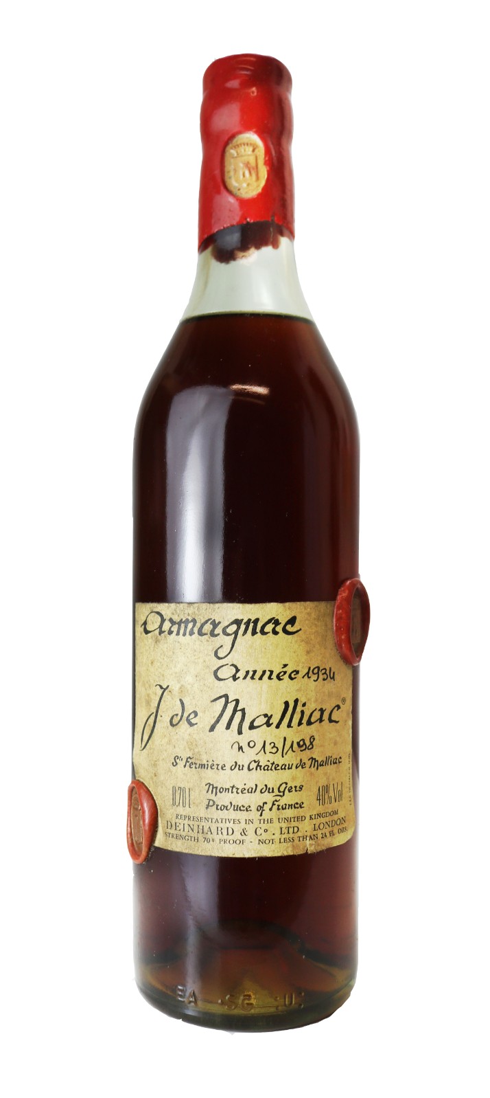 J. de Maillac, Armagnac, 1934 | Vintage Wine and Port