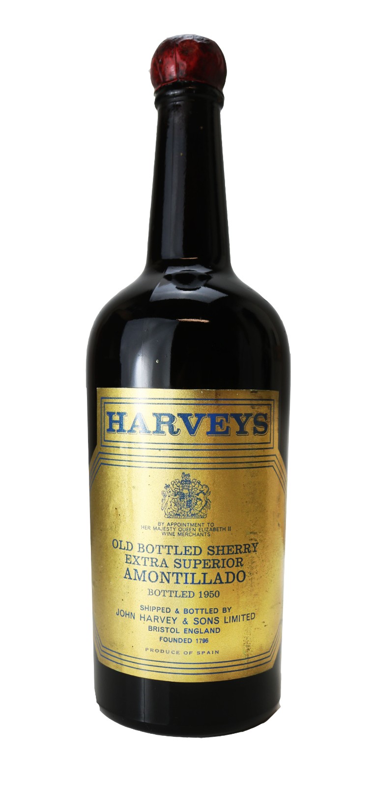 フランス　vintage sherry bottle Sherry 1950 Harvey's Sherry- Bottled 1950- Unlabelled | Vintage