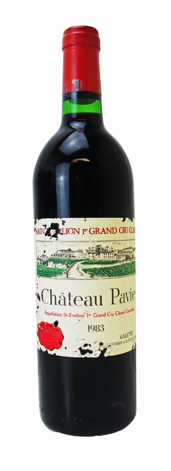 Château Pavie 1983 赤ワイン　シャトーパヴィ Chateau Pavie 1983 St Emilion, Premier Grand Cru Classe Damaged