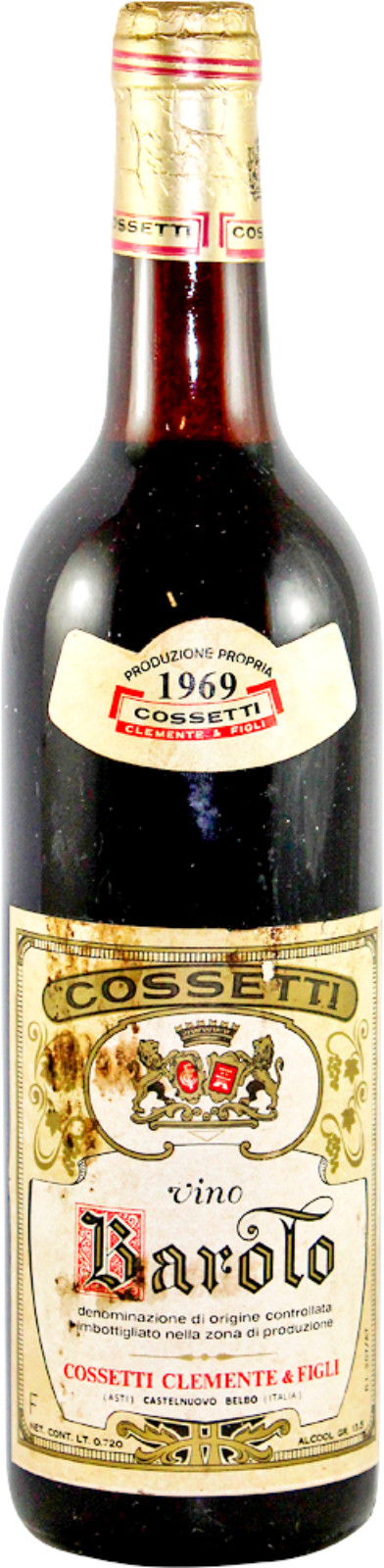 Barolo 1969 Cossetti Clementi & Figli, Barolo, Piedmont | Vintage