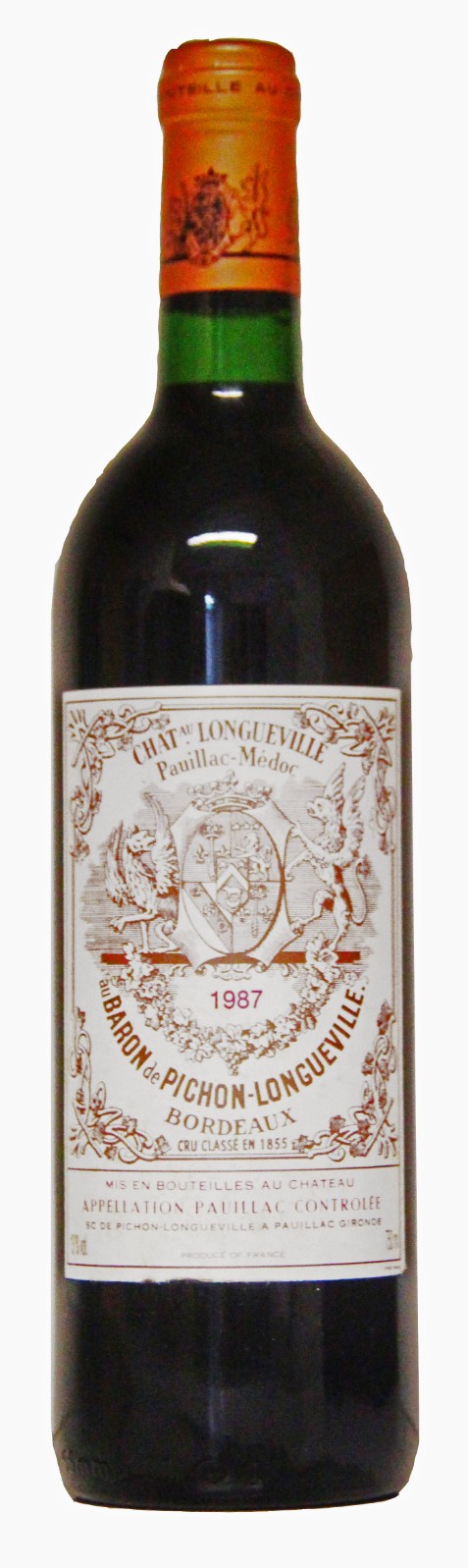 Chateau Pichon-Longueville, Baron, Red Wine , 1987 | Vintage Wine