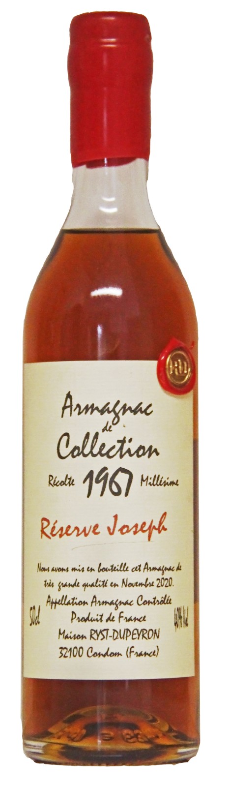 Ryst Dupeyron Armagnac, Armagnac, 1967 | Vintage Wine and Port
