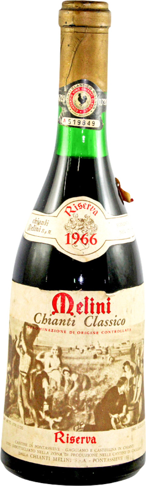 Chianti 1966 Melini - Riserva | Vintage Wine and Port