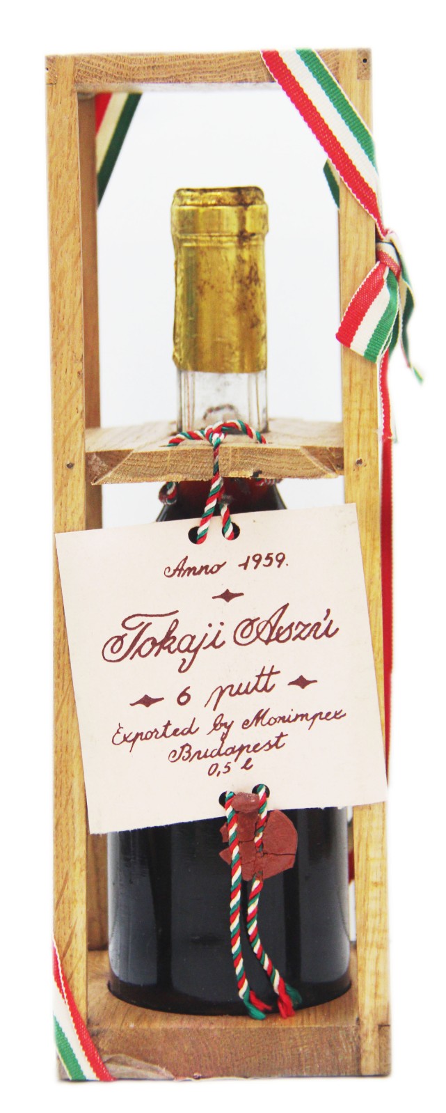 Tokaji 1959 Aszu, 6 Puttonyos Monimpex - Azzu (Half litre, 50cl