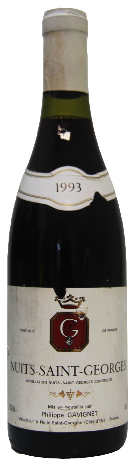 ワイン 1993 Nuits-Saint-Georges 1993 Nuits-Saint-Georges （愛用 ワイン 1993 Nuits-Saint
