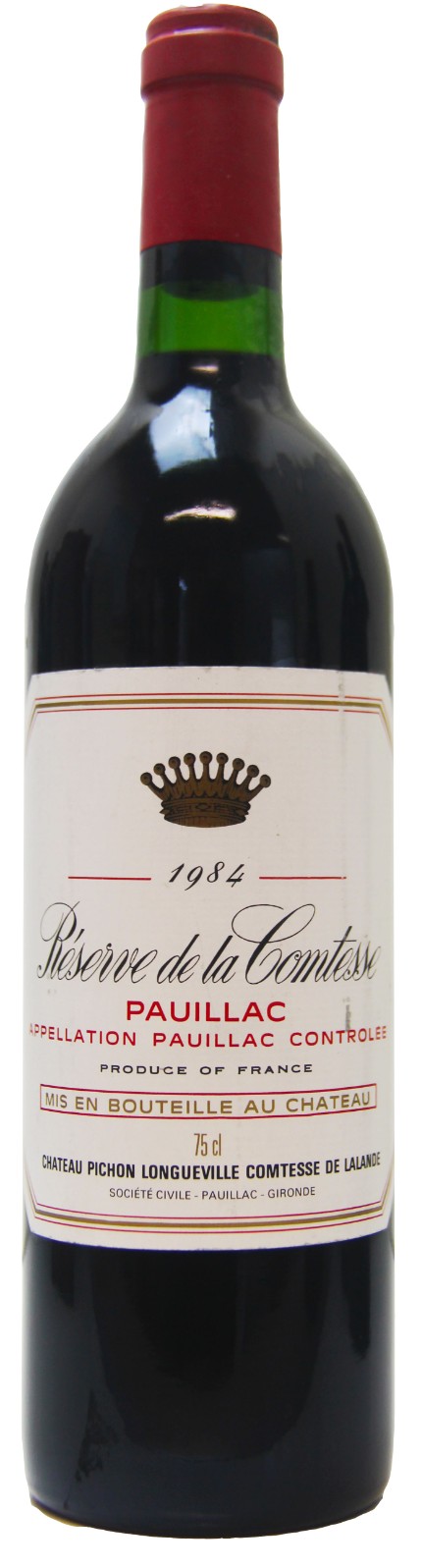 ワイン forzaChateau Pichon Longueville 1984 1984 Château Pichon Longueville Comtesse de Lalande