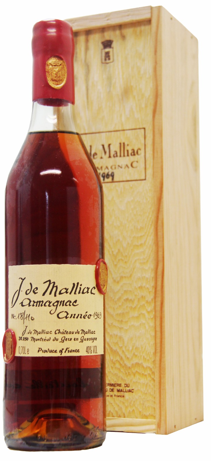 J. de Maillac, Armagnac, 1969 | Vintage Wine and Port