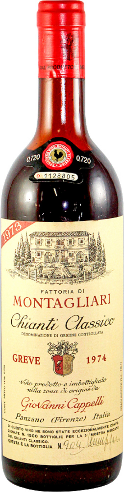 ワイン MONTAGLIARI Chianti Classico Riserva1978 1960年ワイン | Chianti Classico Riserva / Montagliari（キャンティ