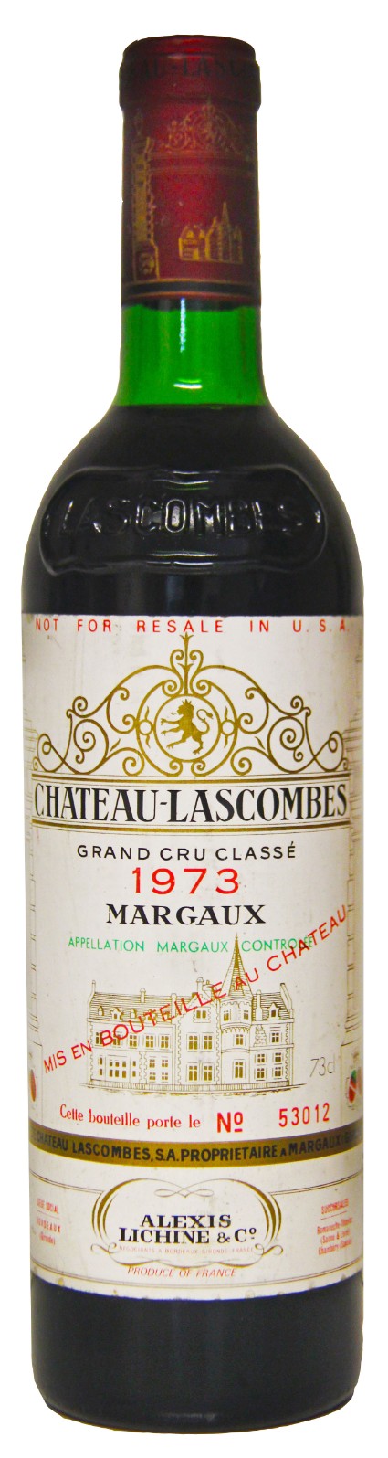 Chateau Lascombes 1973 Margaux 2nd Growth Classification, Bordeaux