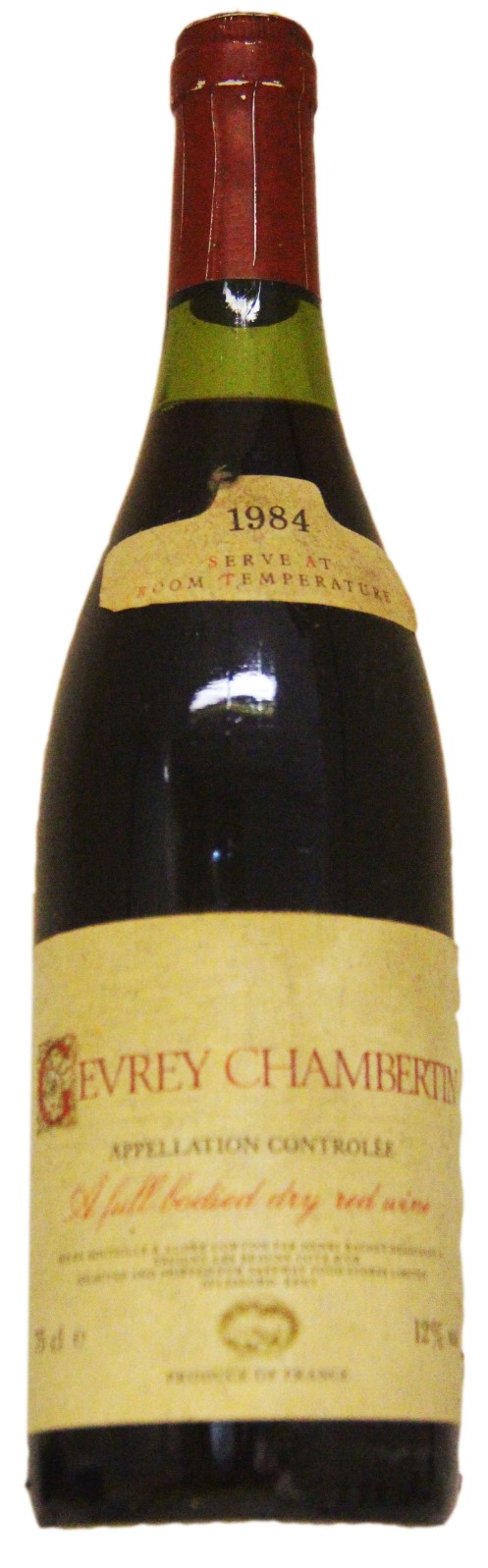 Gevrey Chambertin 1984 Gevery Chambertain Henri Bachey. | Vintage