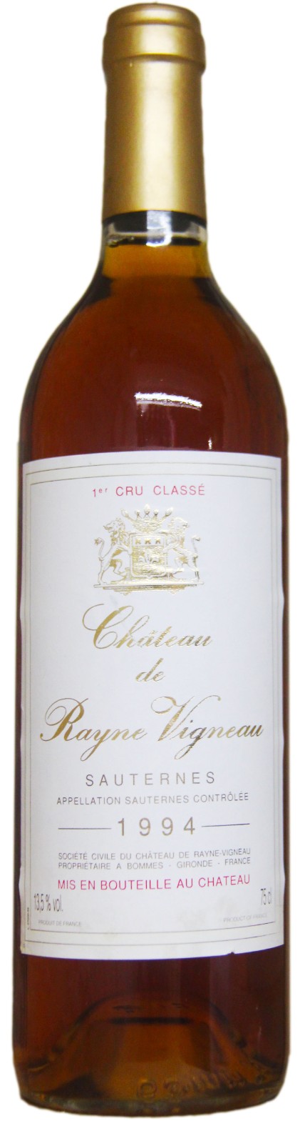 Chateau Rayne Vigneau 1994 Grand Cru Classe, Sauternes | Vintage