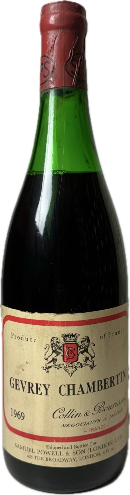 Gevrey Chambertin, Red Wine , 1969 | Vintage Wine and Port