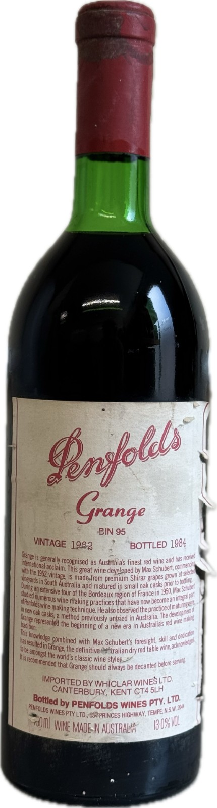 Penfolds 1982 Penfolds Grange Bin 95 | Vintage Wine and Port