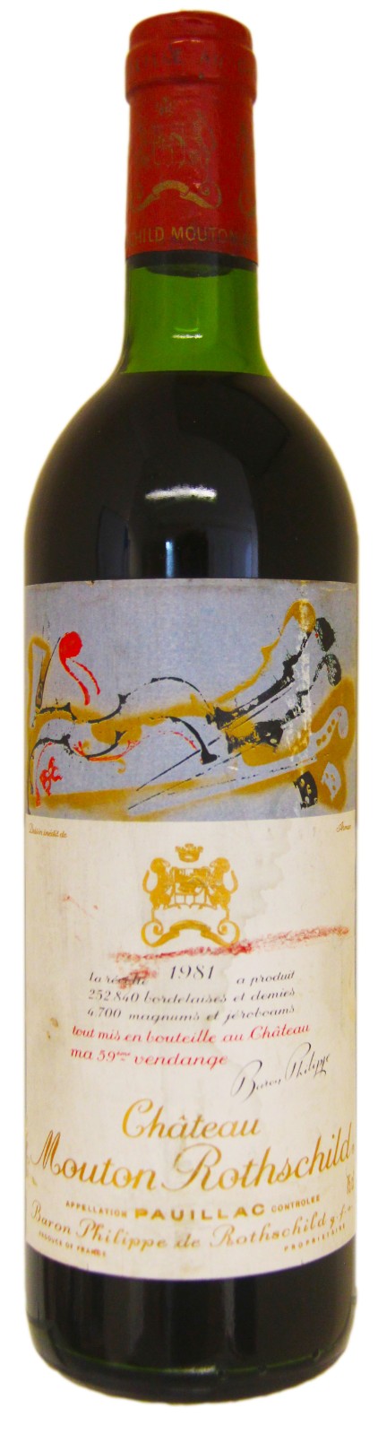 Chateau Mouton Rothschild 1981 Paulliac 1er Cru Grand Classe
