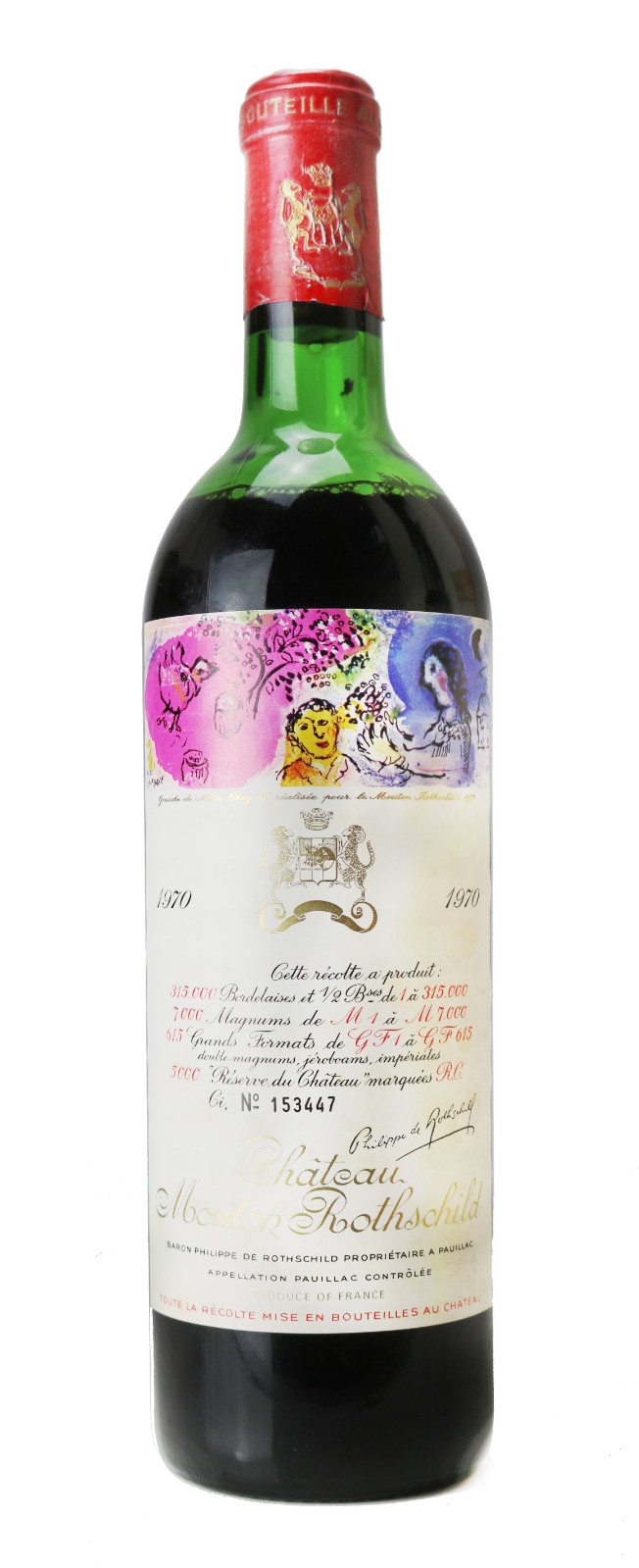 1970 Chateau Mouton Rothschild, Red Wine , 1970 | Vintage Wine and