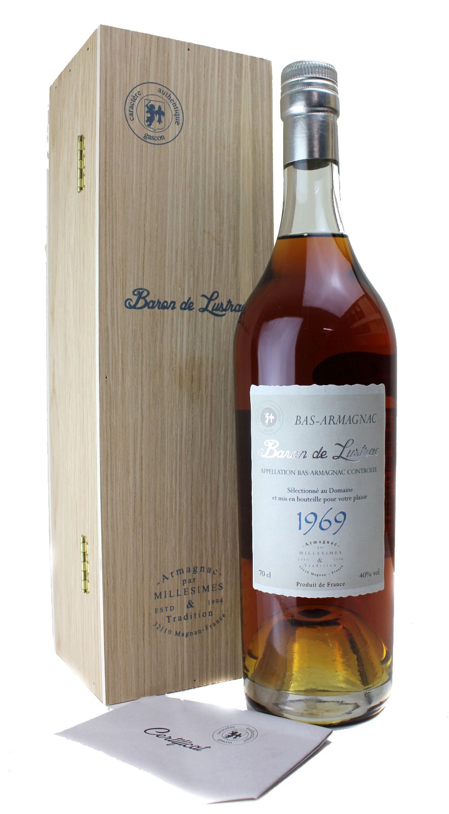 Baron de Lustrac アルマニャック 1969 Baron de Lustrac, Armagnac, 1969 | Vintage Wine and Port