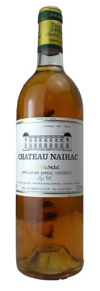 Chateau Nairac, 1986