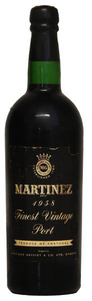 Martinez Vintage Port, 1958