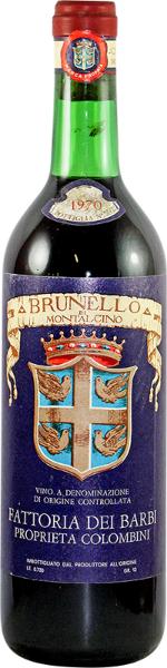 Brunello di Montalcino, 1970
