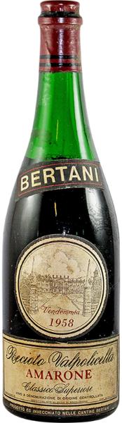 Amarone della Valpolicella, 1958