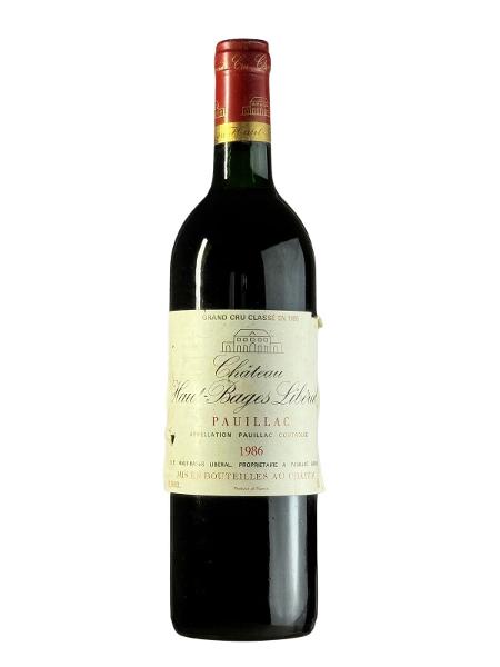 Chateau Haut-Bages Liberal, 1986