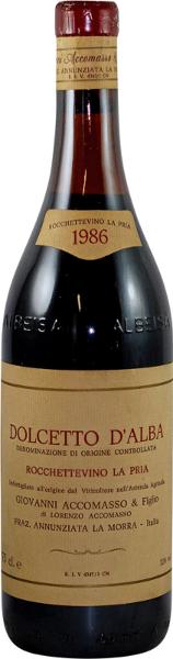 Dolcetto d'Alba, 1986