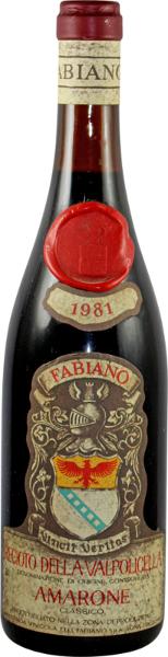 Amarone della Valpolicella, 1981