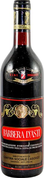 Barbera d'Asti, 1973