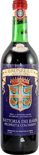 Brunello di Montalcino, 1970