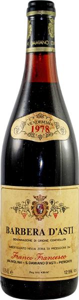 Barbera d'Asti, 1978