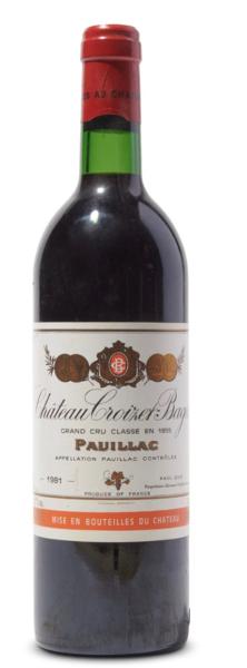 Chateau Croizet Bages, 1981
