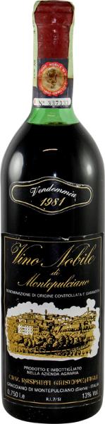 Nobile di Montepulciano, 1981