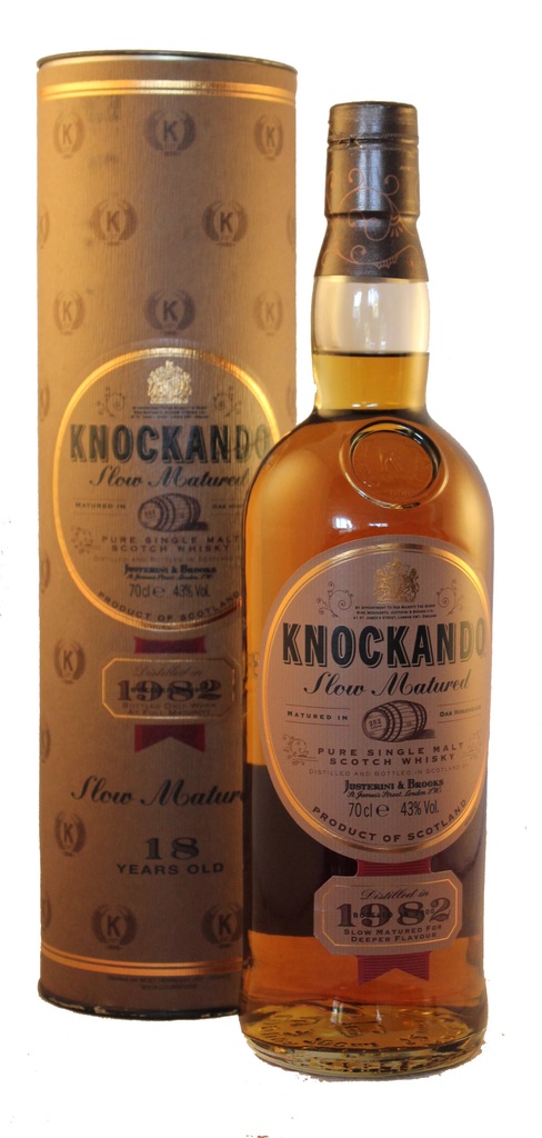 Knockando 1982 Slow matured 18 year single malt scotch whisky